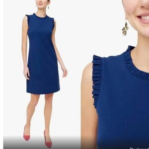 J. Crew Blue Sleeveless Shift Dress